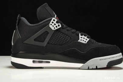 Canvas” 4 Jordan Air “Black 0919